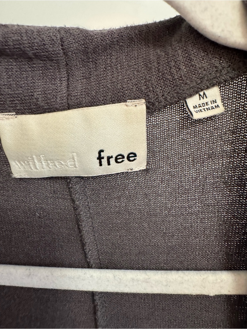 Wilfred Free Gray Cardigan Grey sweater pockets size M  L - Picture 3 of 5